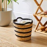 Rope and Water Hyacinth Storage Basket