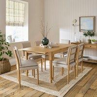 Churchgate Walcote 4-6 Seater Square Extending Dining Table