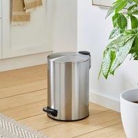 Modern 12L Stainless Steel Pedal Bin