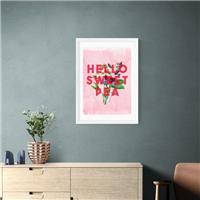 East End Prints Hello Sweet Pea Print by The 13 Prints