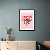 East End Prints Hello Sweet Pea Print by The 13 Prints