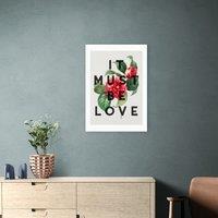 East End Prints It Must Be Love Print by The 13 Prints