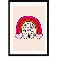 East End Prints You are loved Print by Doodle By Meg
