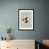 East End Prints Hello World Print by Mother & Sun Studio