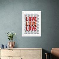 East End Prints Love Love Love Print by The Native State