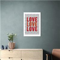 East End Prints Love Love Love Print by The Native State