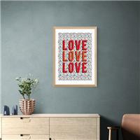 East End Prints Love Love Love Print by The Native State