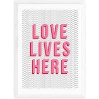 East End Prints Love Lives Here Print by The Native State