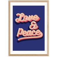 East End Prints LOVE AND PEACE Print by Show Me Mars