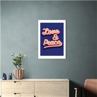 East End Prints LOVE AND PEACE Print by Show Me Mars