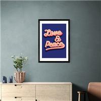 East End Prints LOVE AND PEACE Print by Show Me Mars