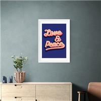 East End Prints LOVE AND PEACE Print by Show Me Mars