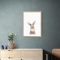 East End Prints Bubble Gum Bunny Print by Sisi and Seb