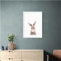 East End Prints Bubble Gum Bunny Print by Sisi and Seb