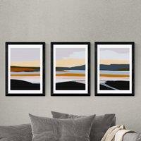 East End Prints Peaceful Calm of Evening Triptych Print Set by Ana Rut Bre