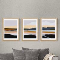 East End Prints Peaceful Calm of Evening Triptych Print Set by Ana Rut Bre