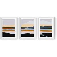 East End Prints Peaceful Calm of Evening Triptych Print Set by Ana Rut Bre