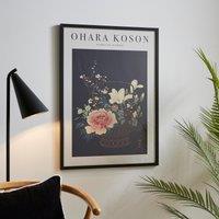 Basket of Flowers by Ohara Koson Framed Print