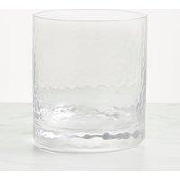 Hammered Clear Glass Tumbler