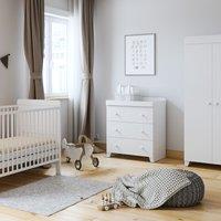Classic 3 Piece Nursery Furniture Set White