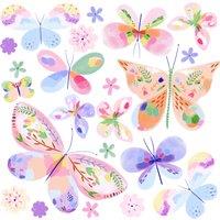 Pastel Butterflies Wall Stickers