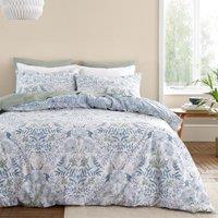 Bianca Hedgerow Hopper 200 Thread Count Cotton Blue Duvet Cover and Pillowcase Set