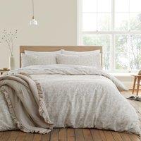 Bianca Shadow Leaves 200 Thread Count 100% Cotton Duvet Cover & Pillowcase Set