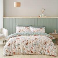 Catherine Lansfield Enchanted Twilight Animals Reversible Duvet Cover & Pillowcase Set