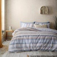 Pineapple Elephant Vida Stripe Beige Duvet Cover and Pillowcase Set