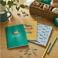 Waters & Noble Set of 3 Sausage Dog Softcover Notebooks