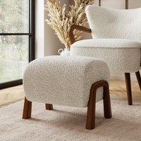 Curved Wooden Footstool, Borg