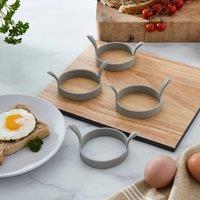 Handy Kitchen Pack of 4 Silicone Egg Poaching Rings