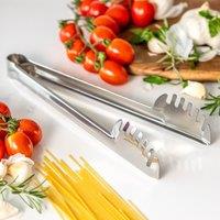 World Foods Stainless Steel Pasta Tongs