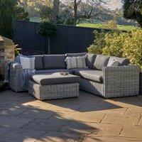 Tuscany Corner Garden Sofa Set Grey