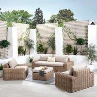 Como Natural Antique Lounge Set Natural