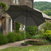 Riva 2.5m Round Parasol with Rome Polished Black Granite Base