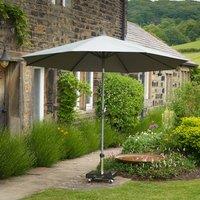 Riva 2.5m Round Parasol with Rome Polished Black Granite Base