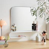 Elements Squoval Wall Mirror with Curling Shelf