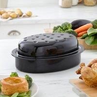 Vitreous Enamel 30cm Oval Roaster