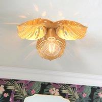 Indi Leaf Bathroom Flush Ceiling Light