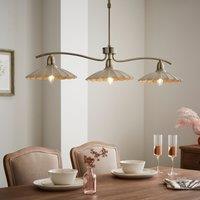 Maya Scallop 3 Light Adjustable Diner Ceiling Light