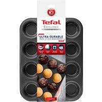 Tefal Excellence Aluminium Non-Stick Muffin Tray, 12 Cups