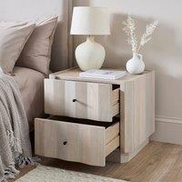 Willa 2 Drawer Bedside Table, Mango Wood