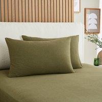 Elements Cotton Jersey Plain Standard Pillowcase? Pair