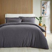 Elements 100% Cotton Jersey Plain Duvet Cover & Pillowcase Set