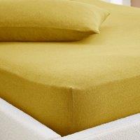 Elements 100% Cotton Jersey Plain Fitted Sheet