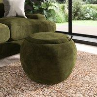 Callie Tray Table Storage Footstool Velvet