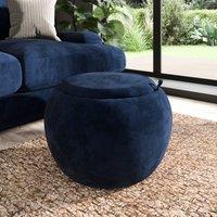 Callie Tray Table Storage Footstool Velvet