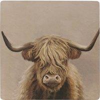 Set of 4 Highland Cow Cork Back Placemats