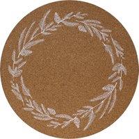 Set of 4 Foliage Printed Cork Placemats